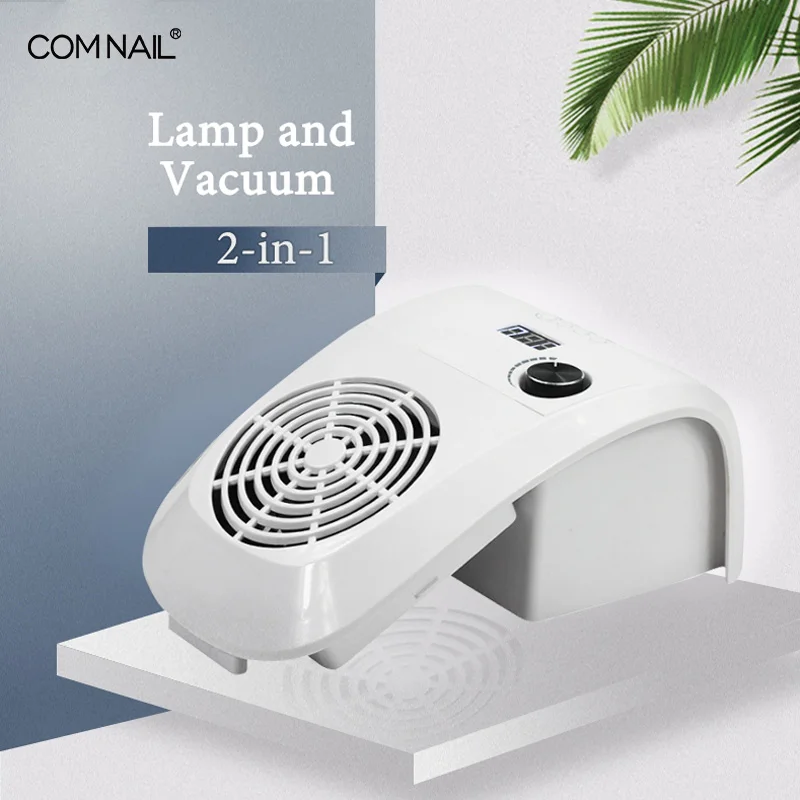 

2 IN 1 Nail Suction Fan & Lamp Nail Art Salon Equipment 80W Vacuum Cleaner Manicure Tools Nail Dust Collector Machine