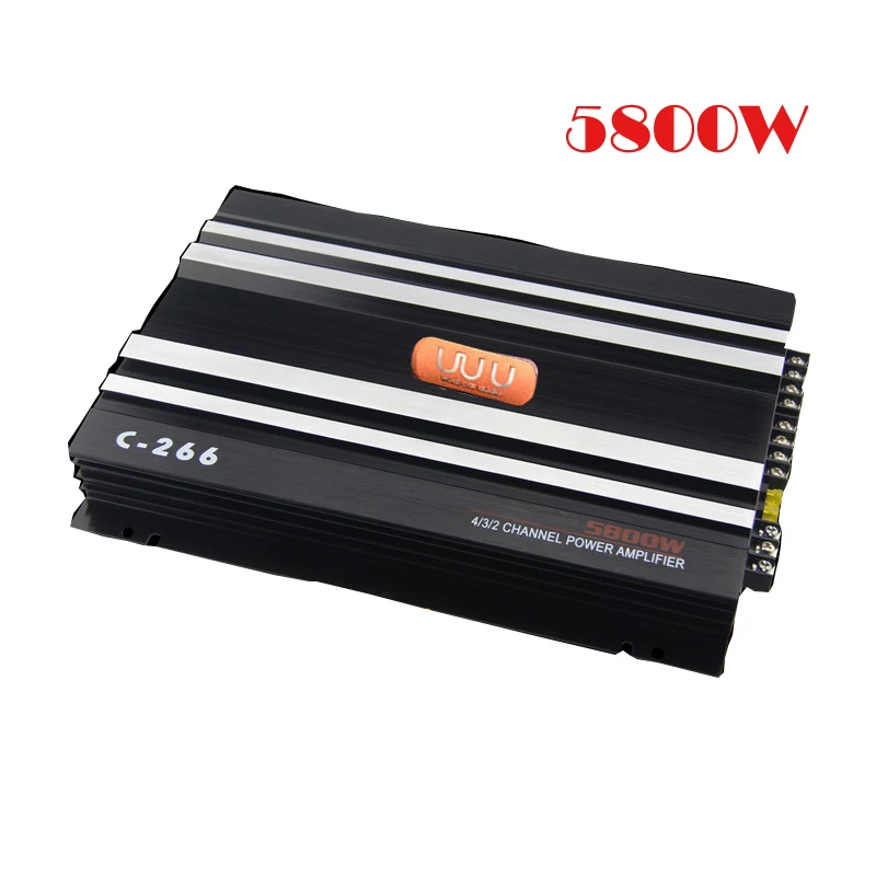 4 канальный автомобильный усилитель мощностью 12 В мощный стерео с нажимным