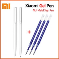original xiaomi mi gel pen mi pen 9 5mm no cap bullet pen black pen premec smooth switzerland refill mikuni japan
