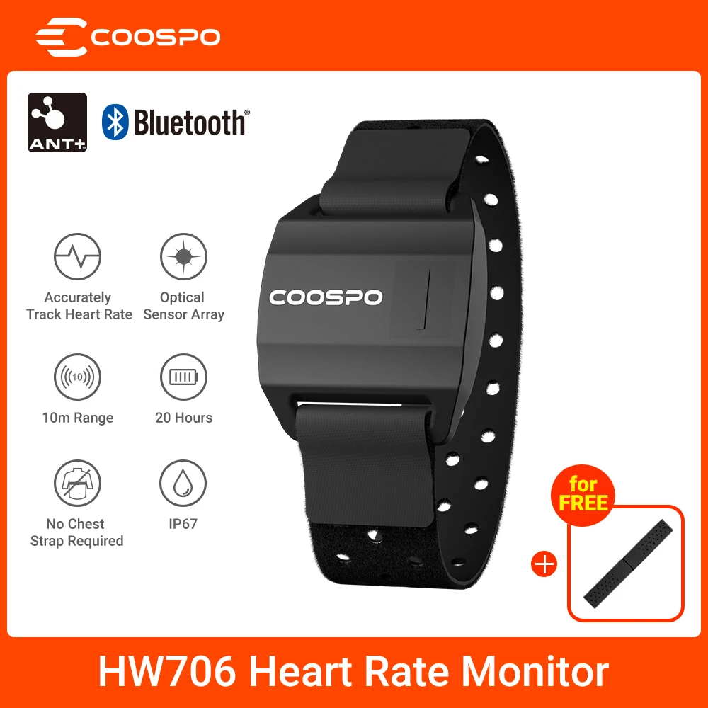 Монитор сердечного ритма CooSpo HW706For Garmin Wahoo Bluetooth 4 0 ANT + |