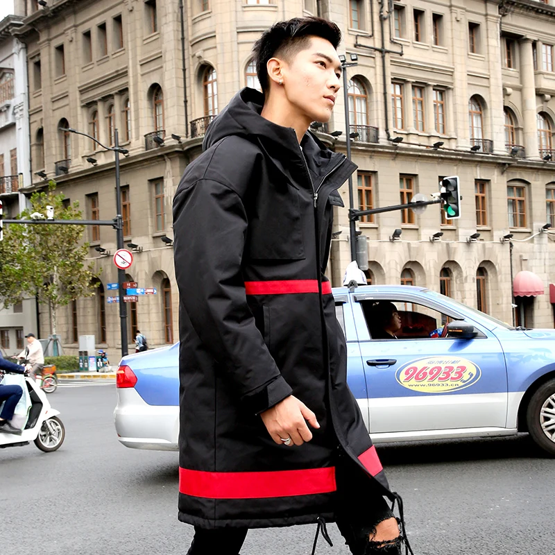 Мужская зимняя куртка толстая теплая Модная белая на утином пуху мужская одежда