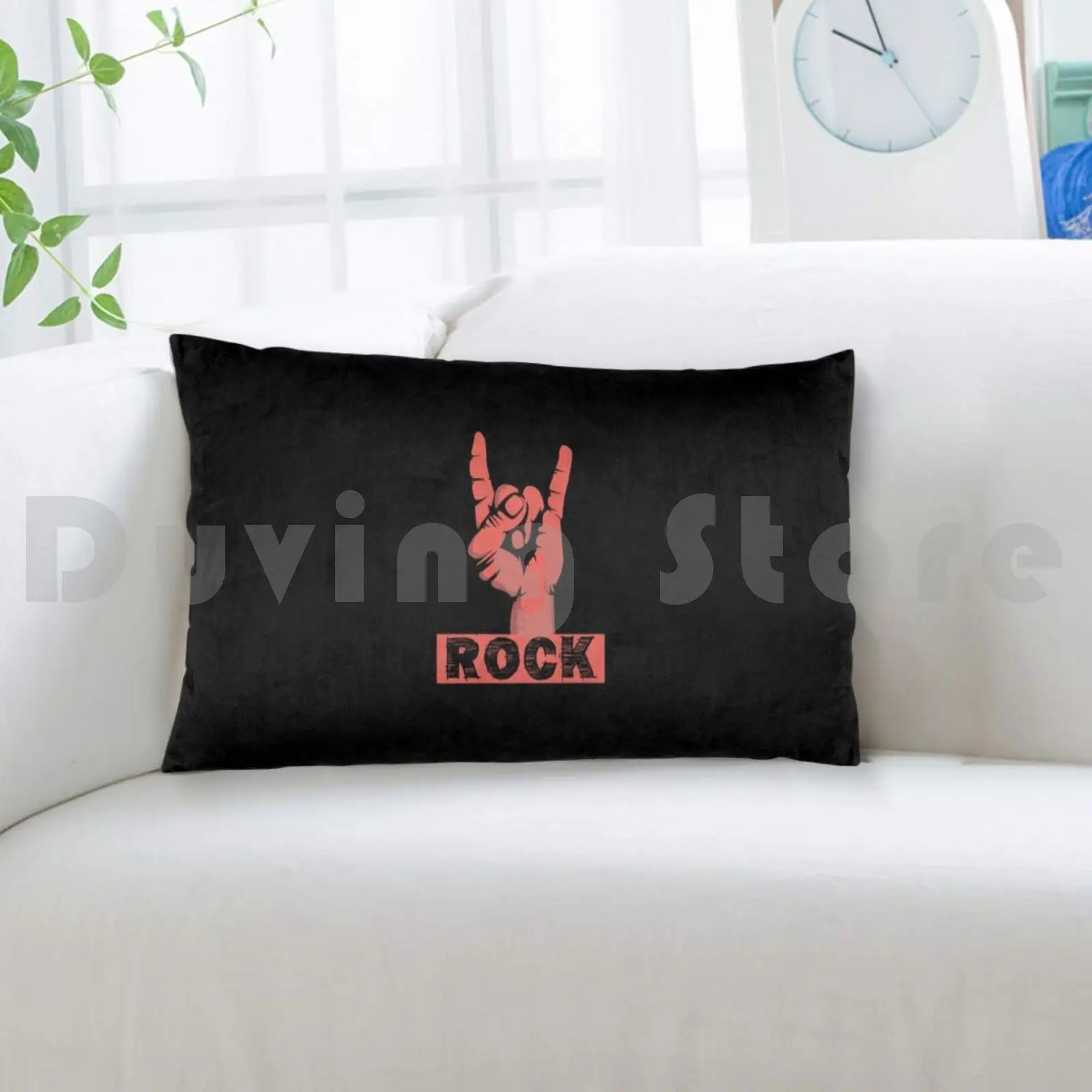 Музыкальная подушка чехол с принтом 50x75 Дети Черный Человек Женщины музыкальные