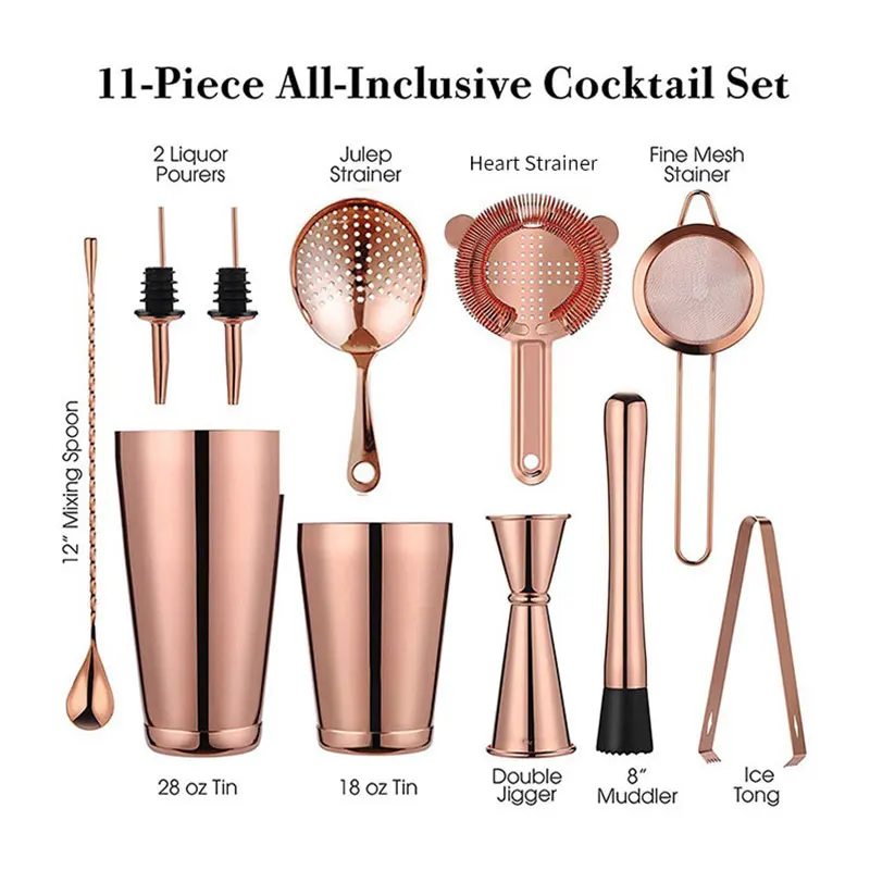 Шейкер 11 шт. светодиодный свет бар набор бытовой Вечерние и т. д. из розового