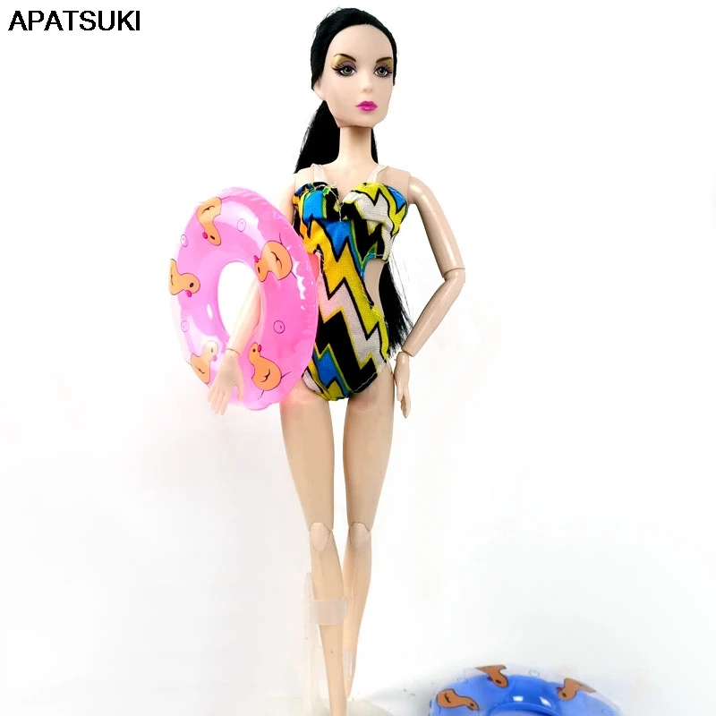 Бикини с геометрическим узором для куклы Барби пляжная одежда нижнее белье