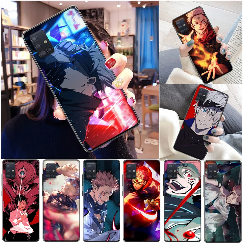 

Jujutsu Kaisen Fushiguro Megumi Sukuna Yuji Itadori Satoru Gojo Phone Case For Samsung Galaxy A51 4G 5G A71 Back Cover Coque