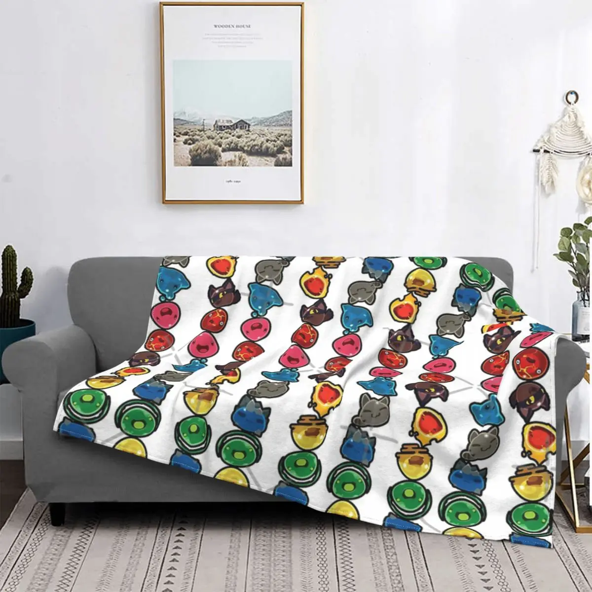 

A Rainbow Of Slimes одеяло покрывало для кровати клетчатое покрывало для кровати пляжное покрывало Флисовое одеяло пледы и чехлы