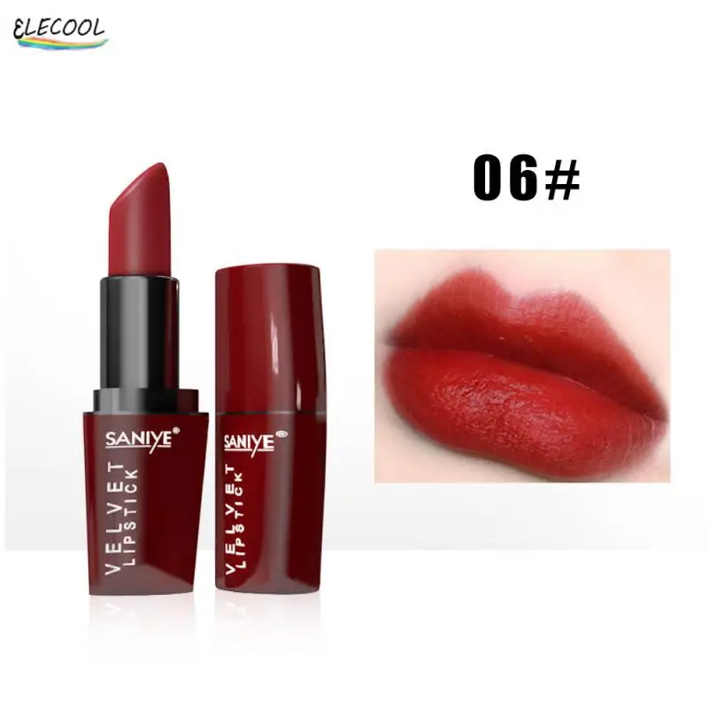 

ELECOOL 5 Colors Lips Makeup Lipstick Long Lasting Moisture Red Mermaid Sexy Lip Matte Waterproof Cosmetics Beauty Makeup Gift