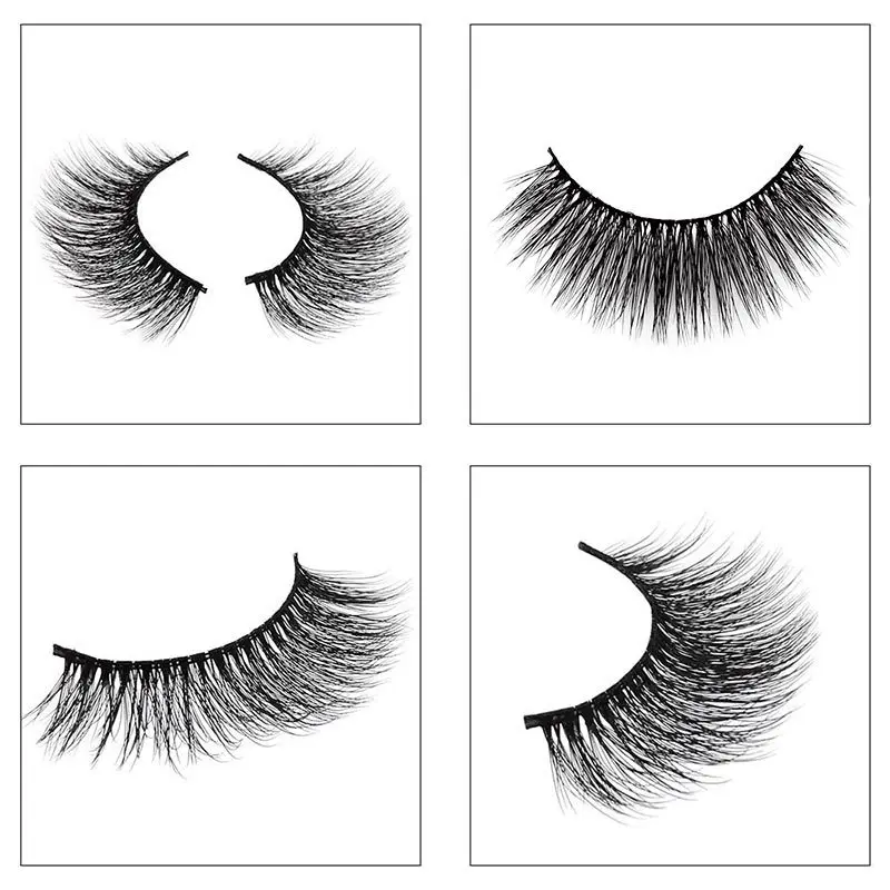 30 Pairs Reusable Eyelash Multipack 3D Soft Faux Mink False Eyelashes Handmade Wispy Fluffy Long Lashes Natural Eye Makeup Tools | Красота и