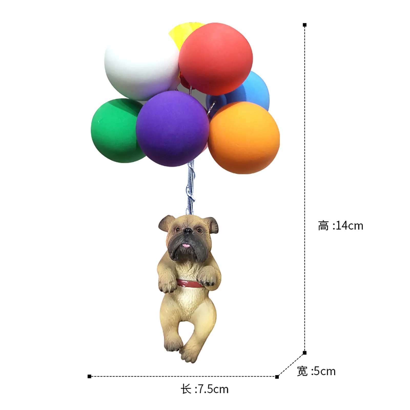 

Creative Flying 3D Dog Pendant Ornaments Cute Resin Car Hanging Ornament Keychain Interior Decor Home Room Decor Accessories