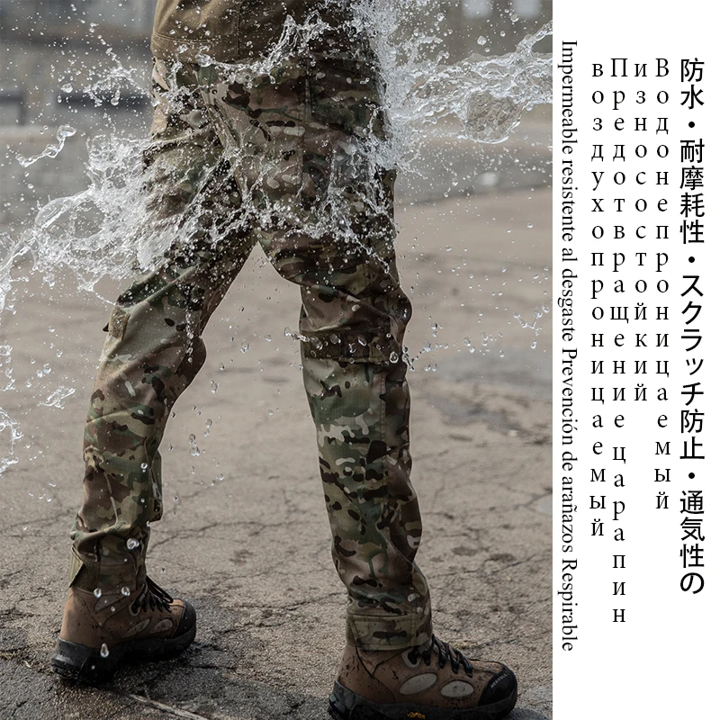 Брюки карго мужские/женские тактические камуфляжные из хлопка|Повседневные