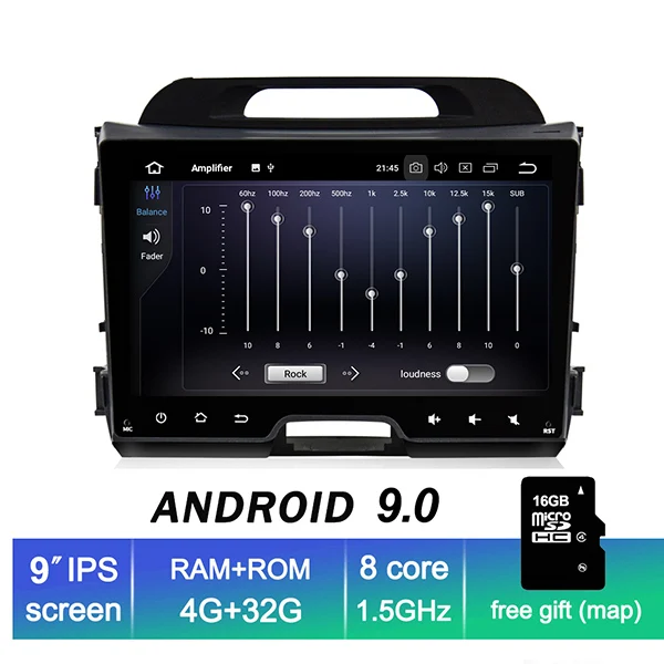 4G 32G IPS EKIY " ips Автомобильный мультимедийный плеер Android 9,0 2 Din автомагнитола для Kia Sportage 2010- gps Навигация стерео аудио wifi 4G ram - Цвет: 4G 32G IPS