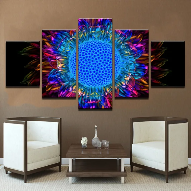 

New 5 Pieces Full Square 5D DIY Diamond Painting Sunflower Mandala sale diamond Embroidery diamond Mosaic Decor