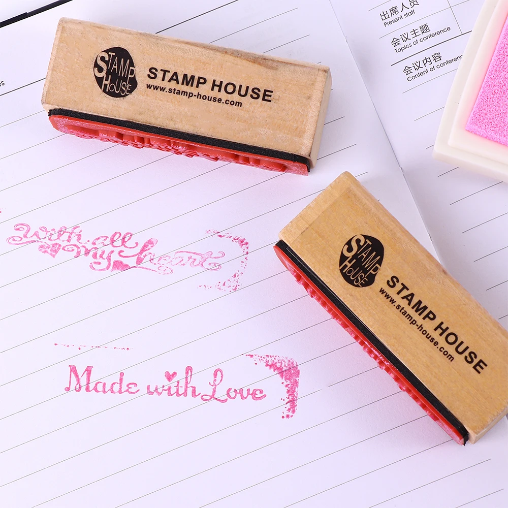 1 шт. винтажное деревянное печатное украшение в полоску детский скрапбук ручной