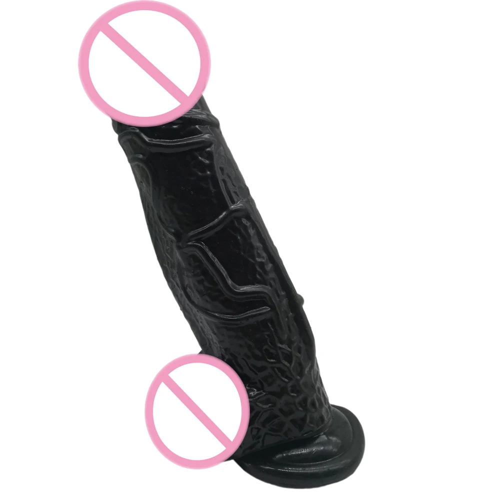 Огромный дилдо для женской мастурбации гигантский супер большой черный