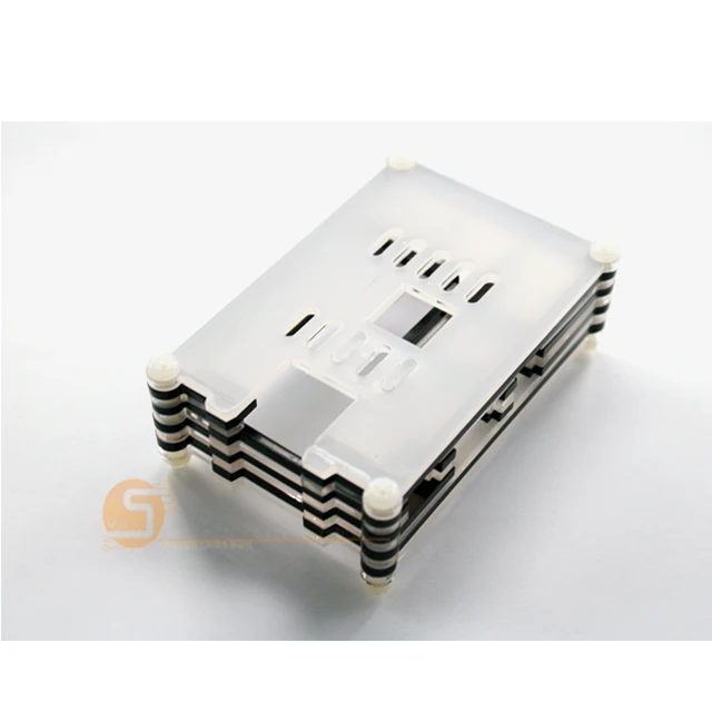 Чехол для корпуса Raspberry 9 слоев акриловый корпус с охлаждающим вентилятором Pi 3 Model