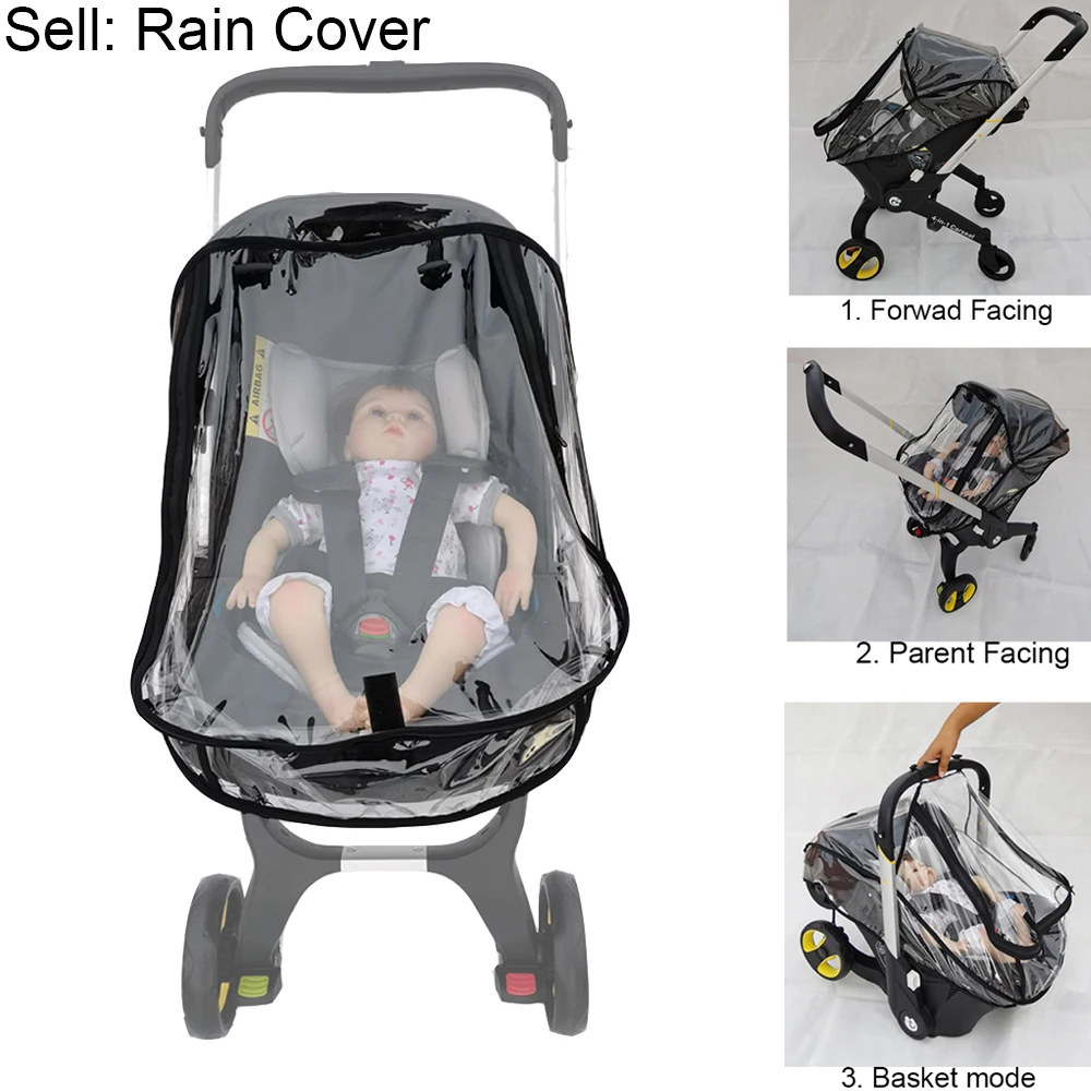 Baby Strolle Accessories Raincoat Rain Cover of High View Pram Baby Car Seat For Foofoo Doona Stroller
