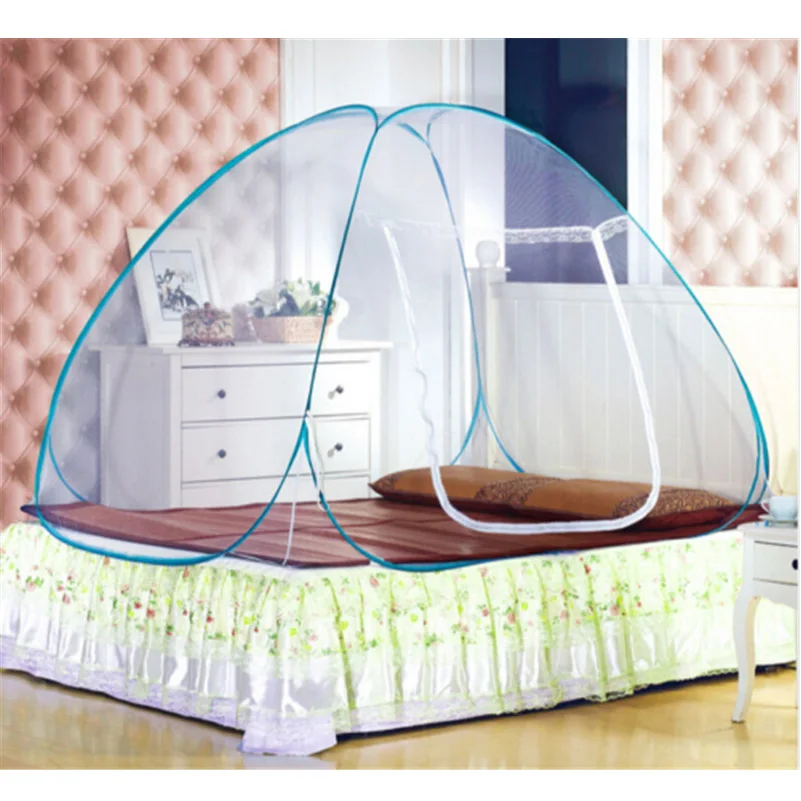 

New Arrival Pop Up Camping Tent Bed Canopy Mosquito Net Full Queen King Size Netting Bedding Mongolian Yurt Mosquito Net