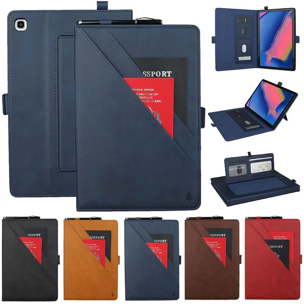 

Double Bracket Funda Tablet Case for Samsung Tab A 8.0 P200 P205 T290 T295 PU Leather Case for Samsung Galaxy Tab A 8.0\" 2019