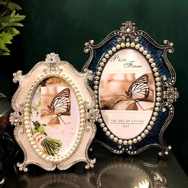 Европейская роскошная жемчужная фоторамка семь дюймов креативная | Дом и сад