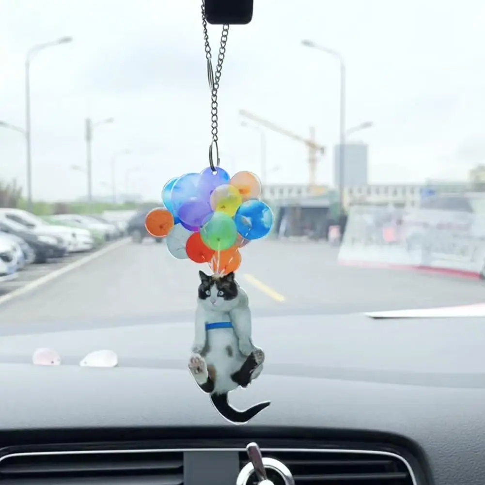 

Cat Car Hanging Ornament With Colorful Balloon Car Hanging Ornament Car Interior Decor Home Decoration Wreaths Doorways