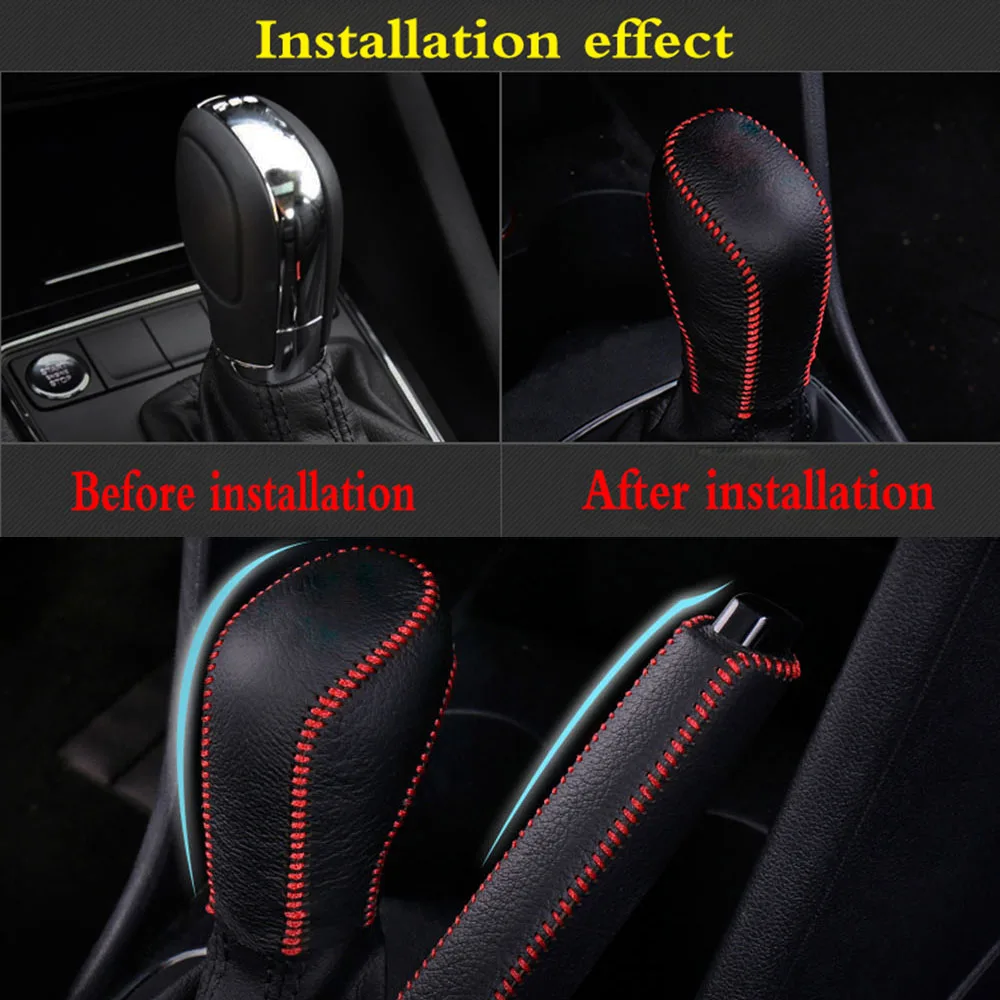 Головка рычага автоматической коробки передач Чехол Крышка ручного тормоза для