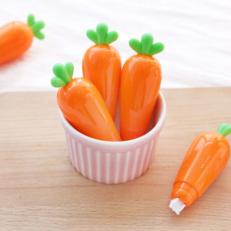 

Супер милая Корректирующая лента для моркови и овощей, школьные и офисные принадлежности, студенческие креативные канцелярские принадлежн...
