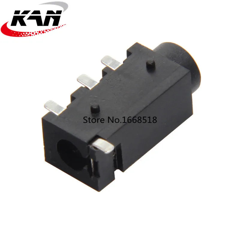 10 шт. 3 5 для наушников аудиоразъем PJ-320D 4 pin SMD MP3 аксессуары PJ320D