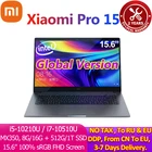 Ноутбук Xiaomi Laptop Pro, 15,6 дюйма, Mi Notebook MX350, Intel Core i7-10510U  i5-10210U 100% sRGB, FHD экран компьютера, глобальная версия