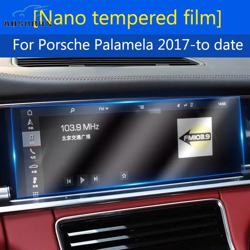 

For Porsche Palamela 2013-2016 2017-to date Nanoexplosion-proof HD tempered film GPS navigation film Car Accessories
