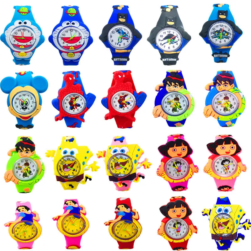 Детские часы 20 разных цветов Мультяшные детские игрушки спортивные кварцевые