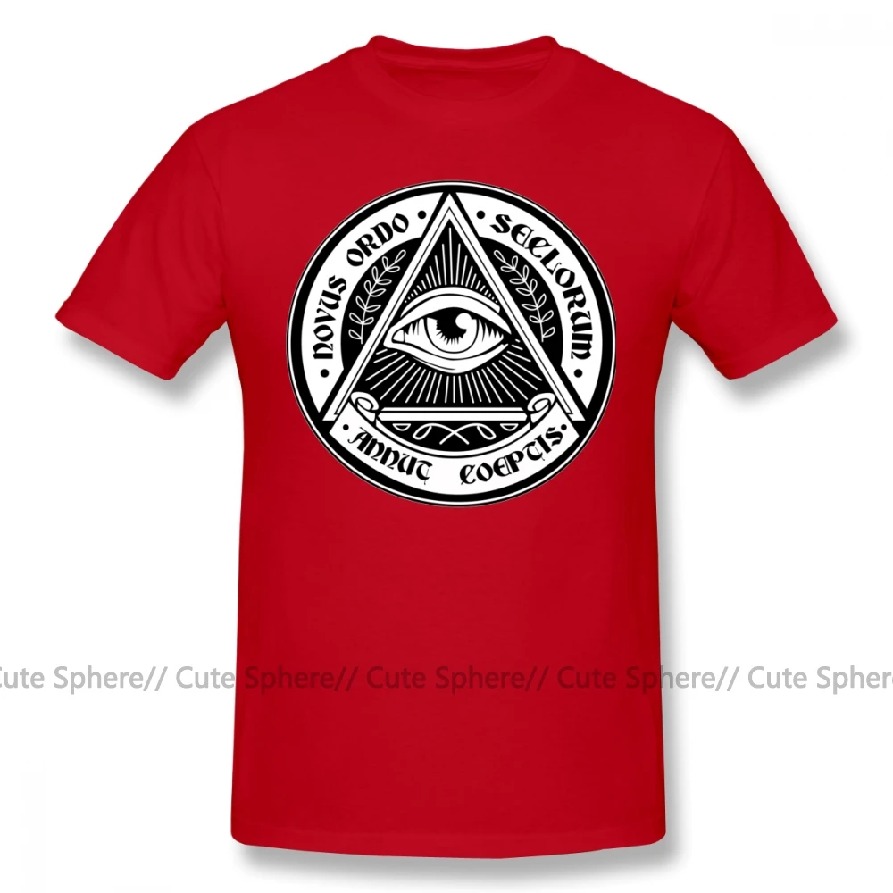 Illuminati футболка пляжная Милая футболка 6xl Мужская хлопковая футболка с короткими рукавами и принтом - Цвет: Red