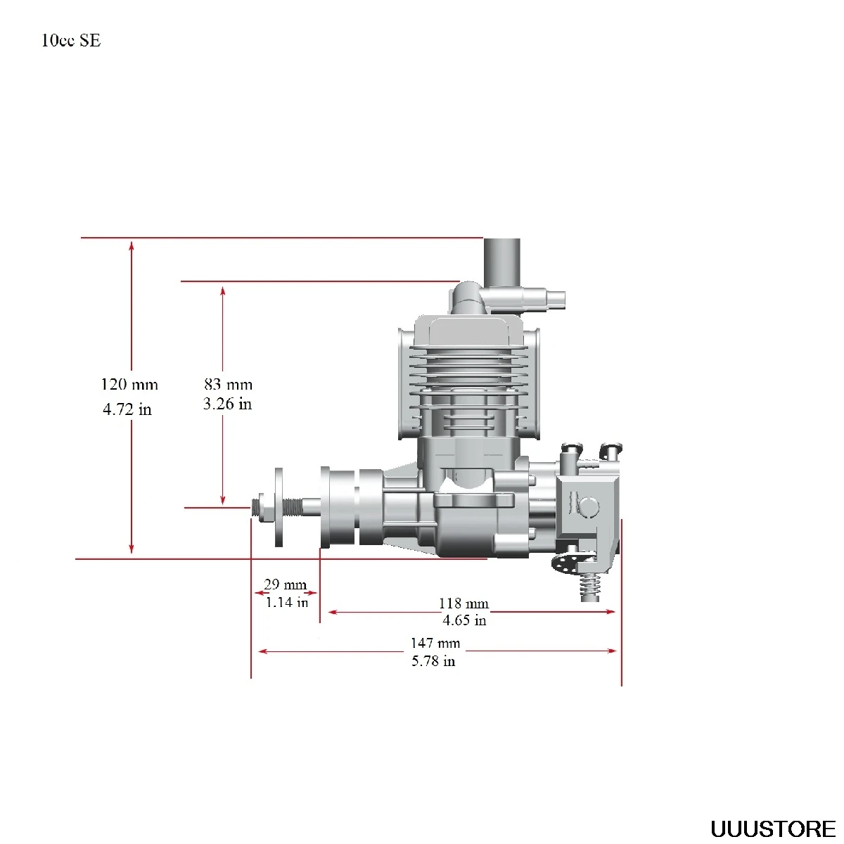 Бензиновый двигатель RCGF Stinger 10CC SE 2 цикла поршневое значение поддержка типа 1306 1406