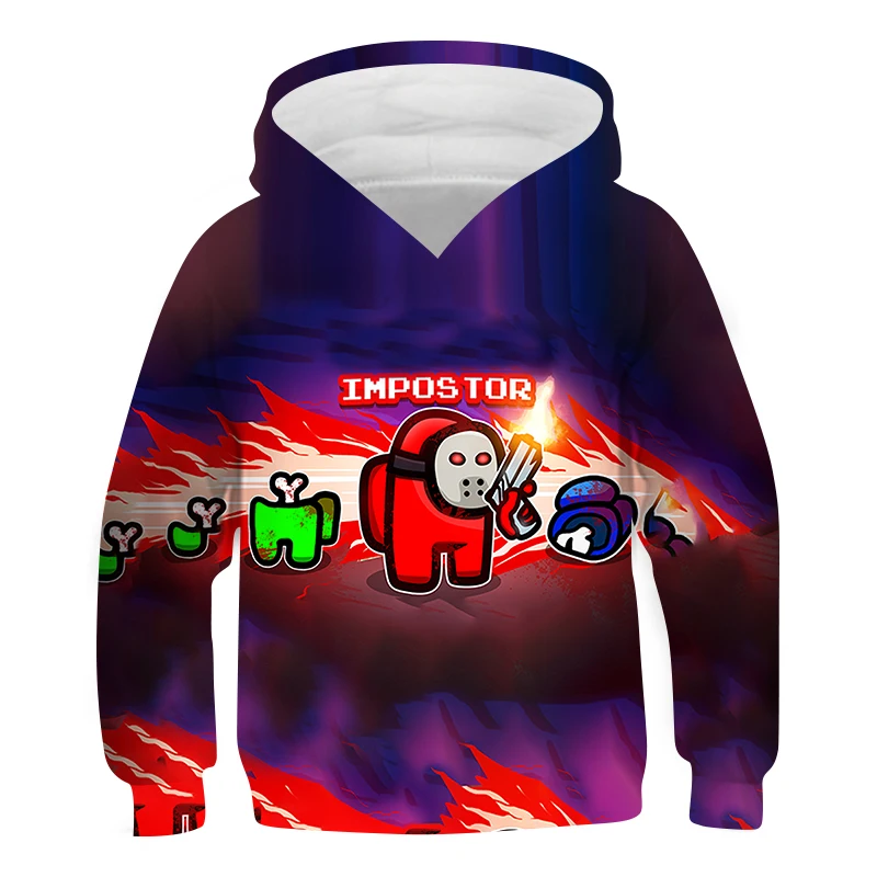 

Among Us Kids 3D Print Hoodies Impostor Baby Boy Clothes Cartoon Polyester Hoodie Girl Cotton Sweaters 2021 Fashion Children Top