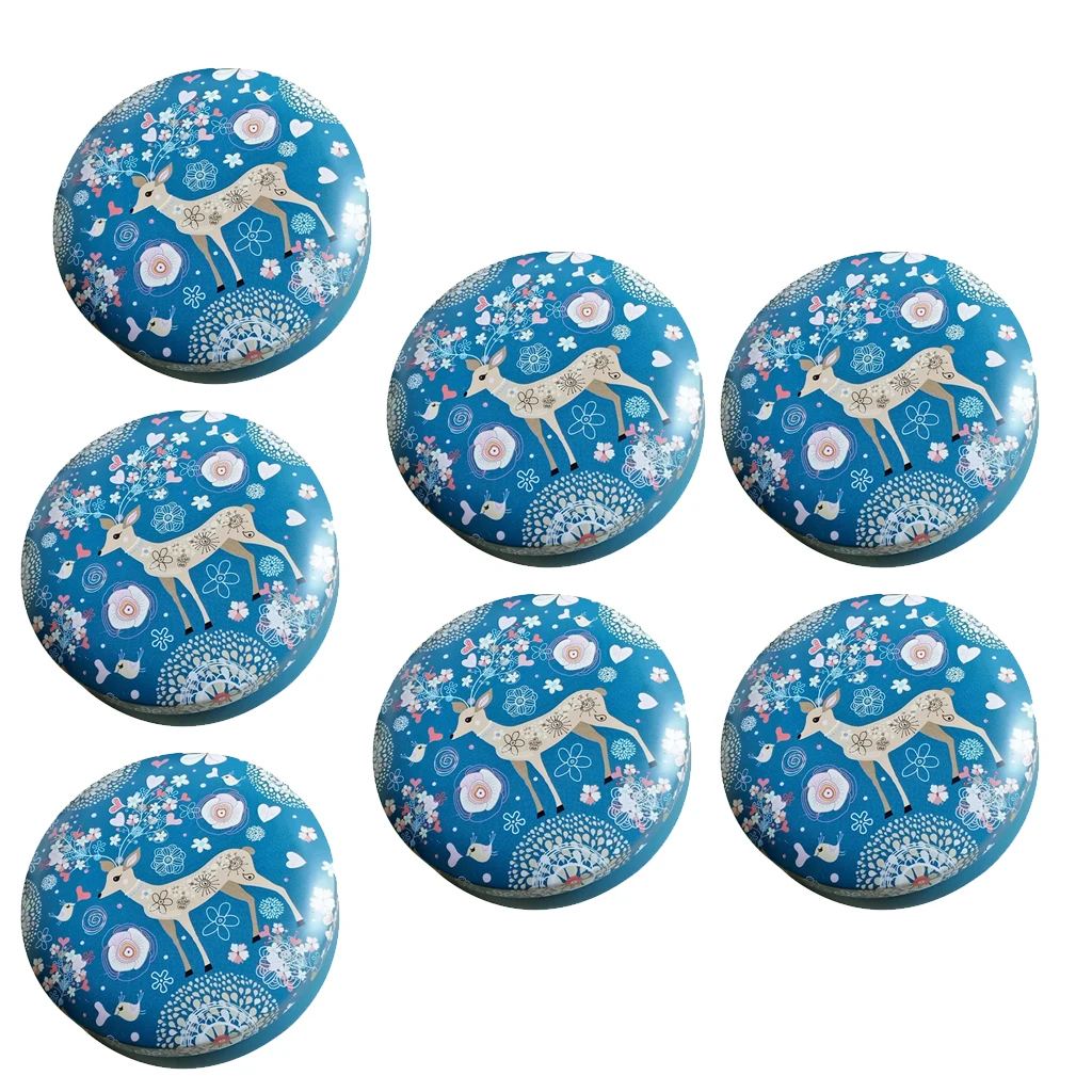 5 лося Сад большие круглые металлические банки для свечей искусства и ремесел