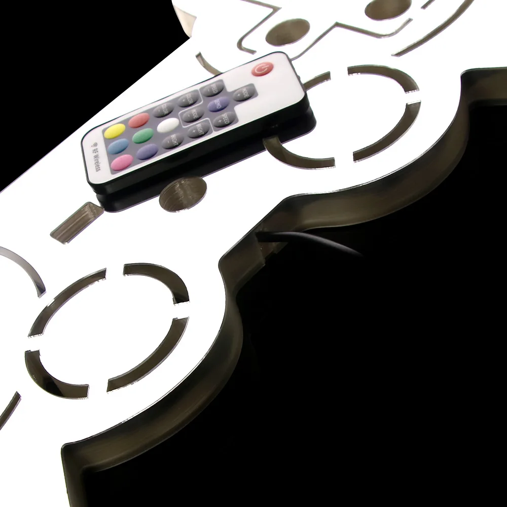 

Video Gamepad Controller Mirror Gamers With Led Light Cool Game Home Decoration Accessories Playstation Joystick Modern Bedroom