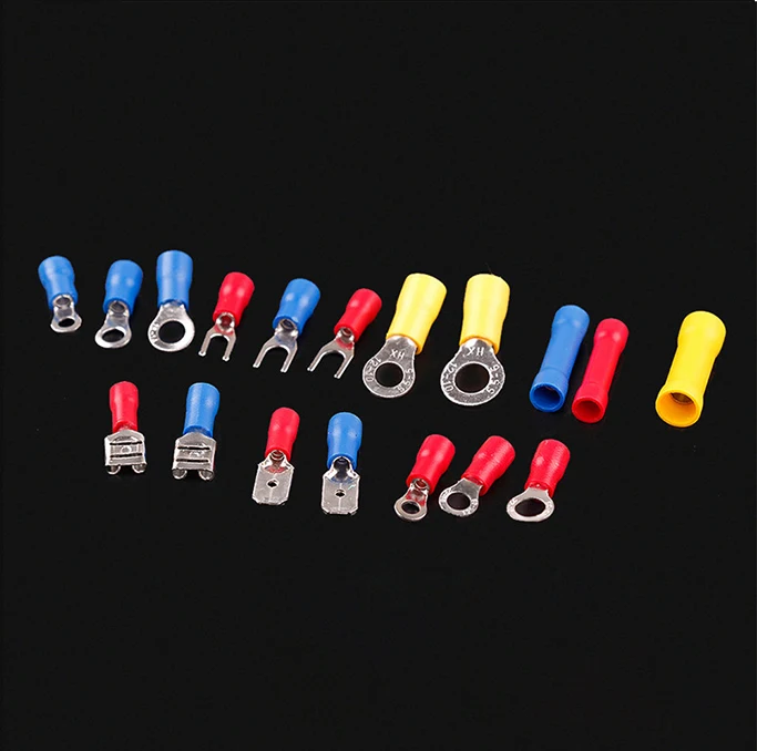 Желтый/красный/синий 175 шт./компл. различные электрические разъемы/обжимные