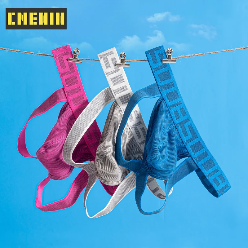 

3Pcs Underpants Gay Sexy Man's Underwear Thong Men Jockstrap High Quality Cotton Underpants Mens Thongs and G Strings Top BS3127