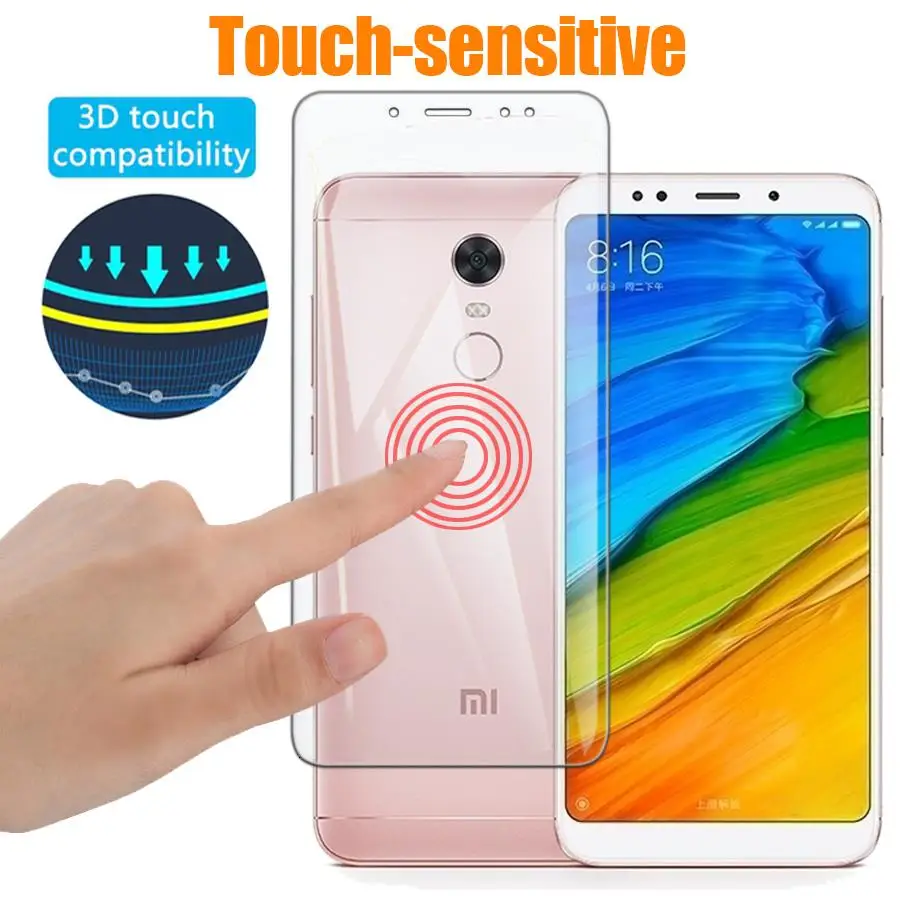 Закаленное стекло для redmi 5 plus Xiomi Note 6 7 8 pro Защитная пленка экрана на Xiaomi 2 3 4 4x