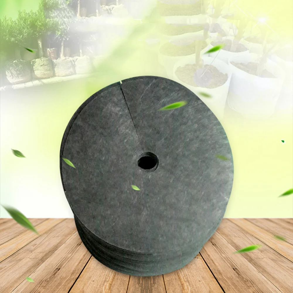 

20pcs Weeding Cloth Non-Woven Gardening Biodegradable Weed Control Fabric Ground Cover Agriculture Orchard Weeding Cloth (Black,