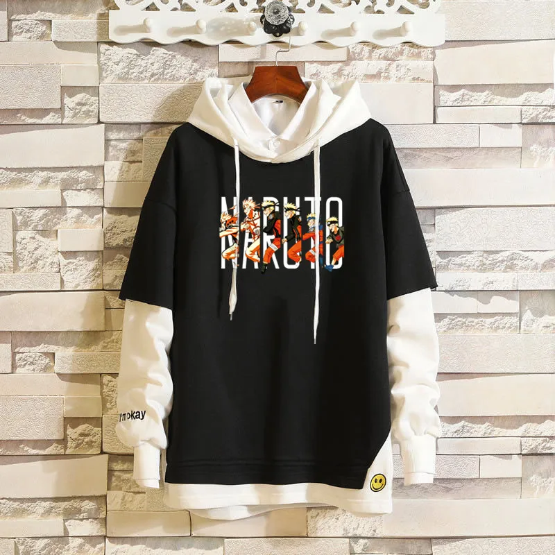 

Men's Cotton hooded Sweatshirt New Spring Anime Hoodies Men Brand Printed streetwear Sweatshirt Hip Hop Pullover Sweatshirt