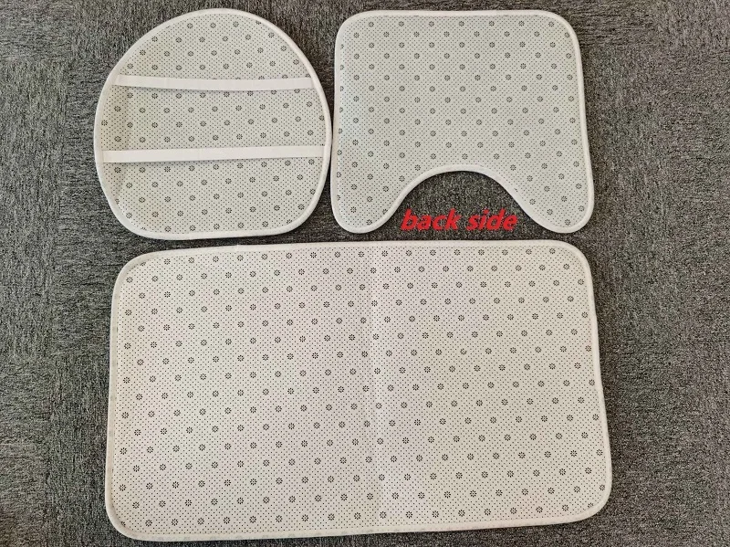 Набор из трех предметов коврик с принтом птиц и цветов для балкона ванной кухни 3D