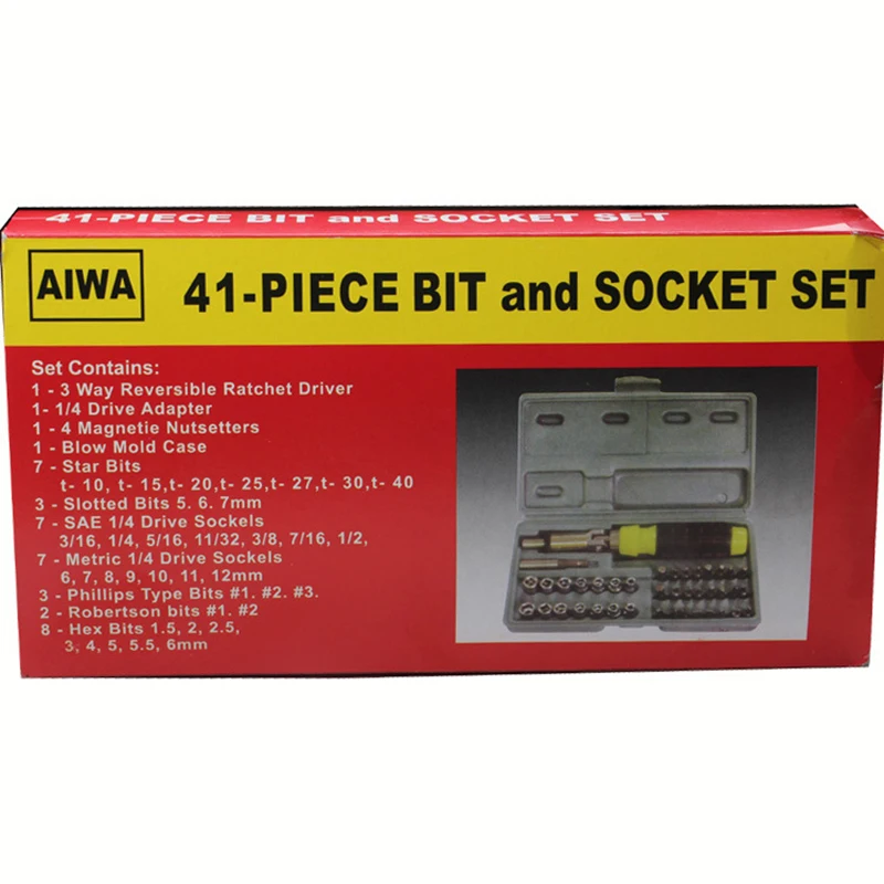 

High quality 41pcs multifunctional plastic tool manual package screwdriver set insulation 180 degree star laptop precision