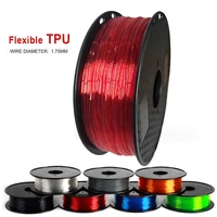 elastic flexible tpu 3d printer filament 1 75mm rubber material roll flex 500g 250g red black blue filament for 3d printing