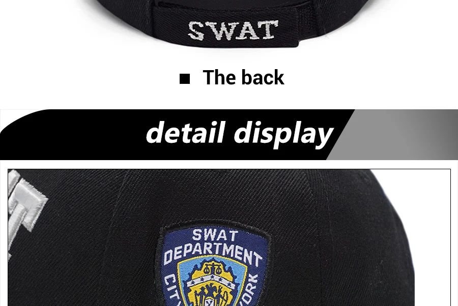 Новая мужская тактическая бейсбольная кепка SWAT вышивка письмо Snapback шляпа папы костяная мужская летняя спортивная армейская солнцезащитная Кепка Дальнобойщик черная Gorras