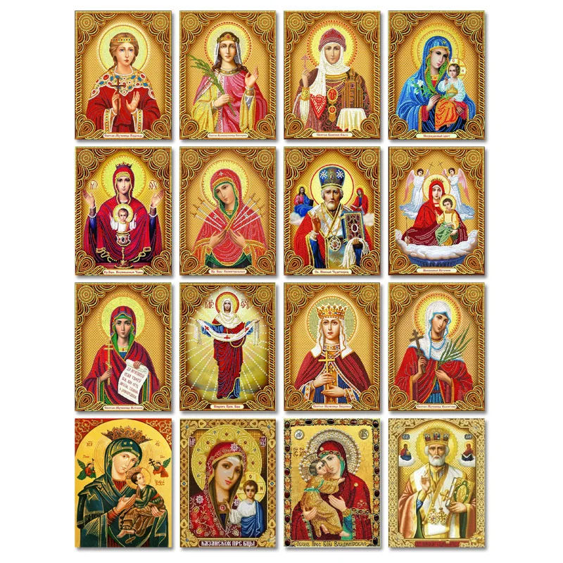 DIY алмазная живопись Религия значок полный Дисплей Стразы 5D Алмазная вышивка