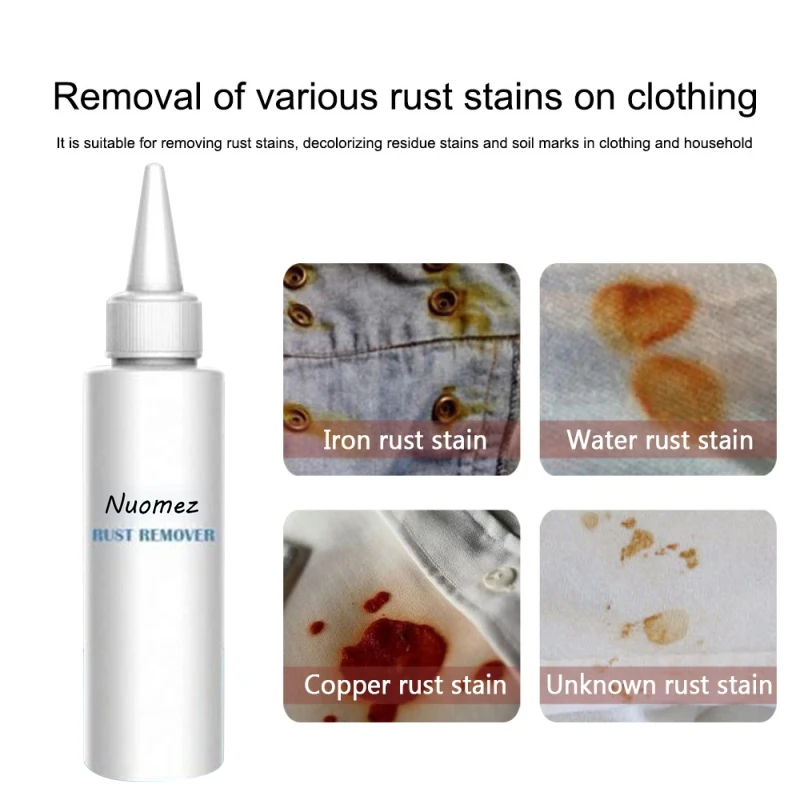 

30ml Multi-purpose Rust Remover For Car Clothes Cleaner Fabric Rust Stain Remover Waterless Clothing Cleansing Foam Spray Bottle