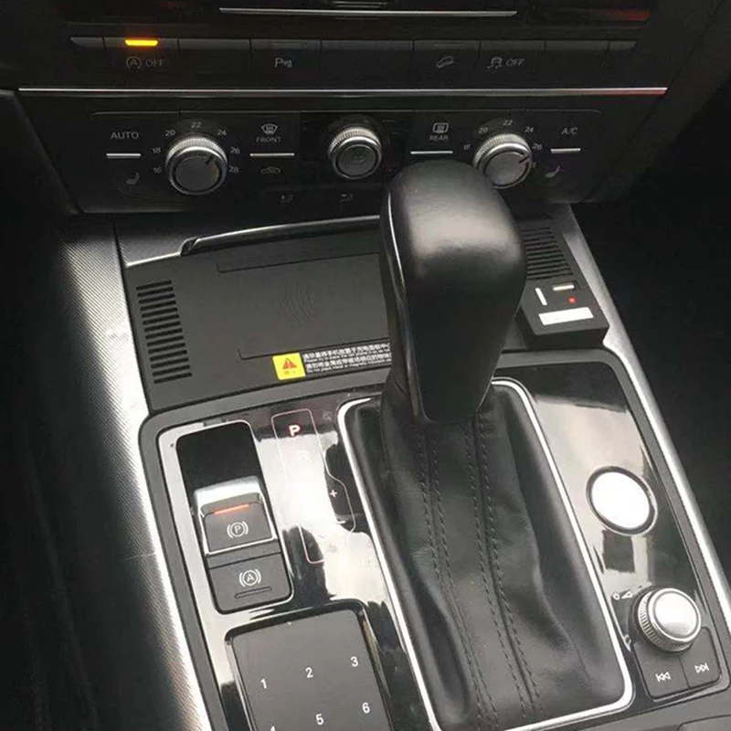 Автомобильное беспроводное зарядное устройство QI для Audi A6 C7 RS6 A7 2012-2018 аксессуары