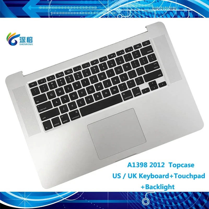 Чехол-накладка A1398 для Macbook Pro Reina 15 дюймов верхний чехол с подсветкой клавиатуры