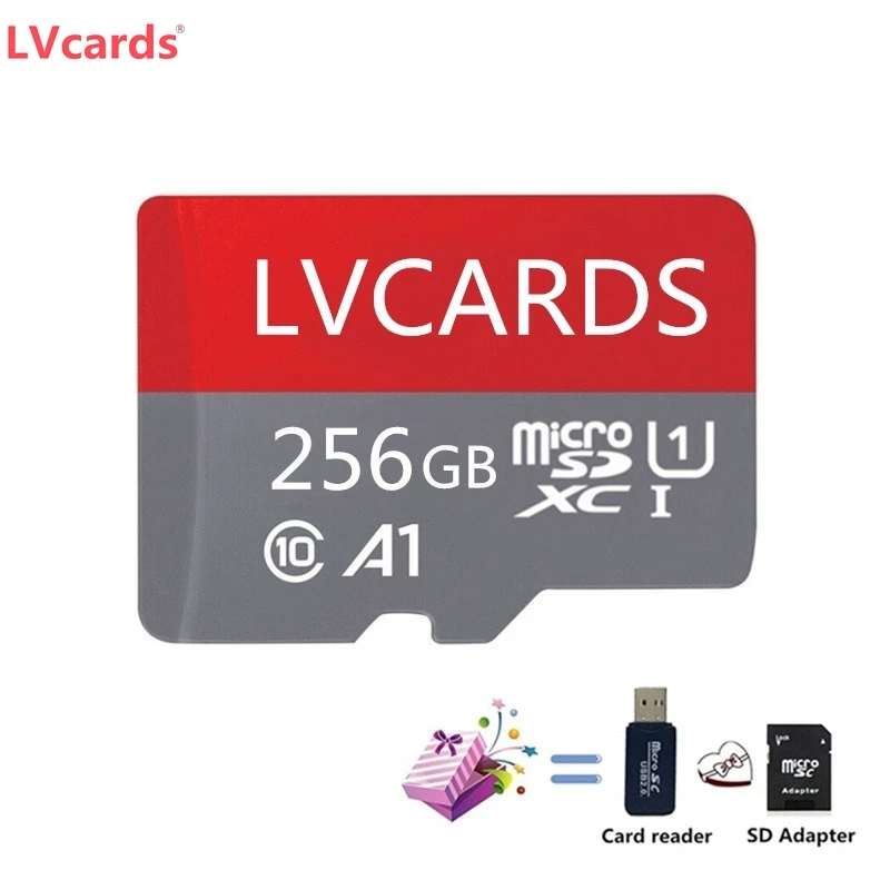 LVcards4 карта памяти Реальная емкость H2testw TF карты 32 ГБ/16 Гб microsd и micro sd карта с 64 Гб 128 Гб класс 10 G9 - Емкость: 256GB-Class10-Gift