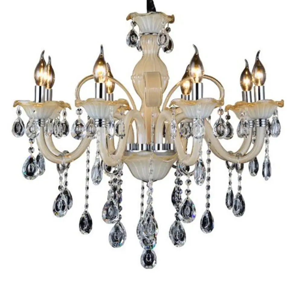 Современные хрустальные люстры K9 декоративные и подвески цвета слоновой кости